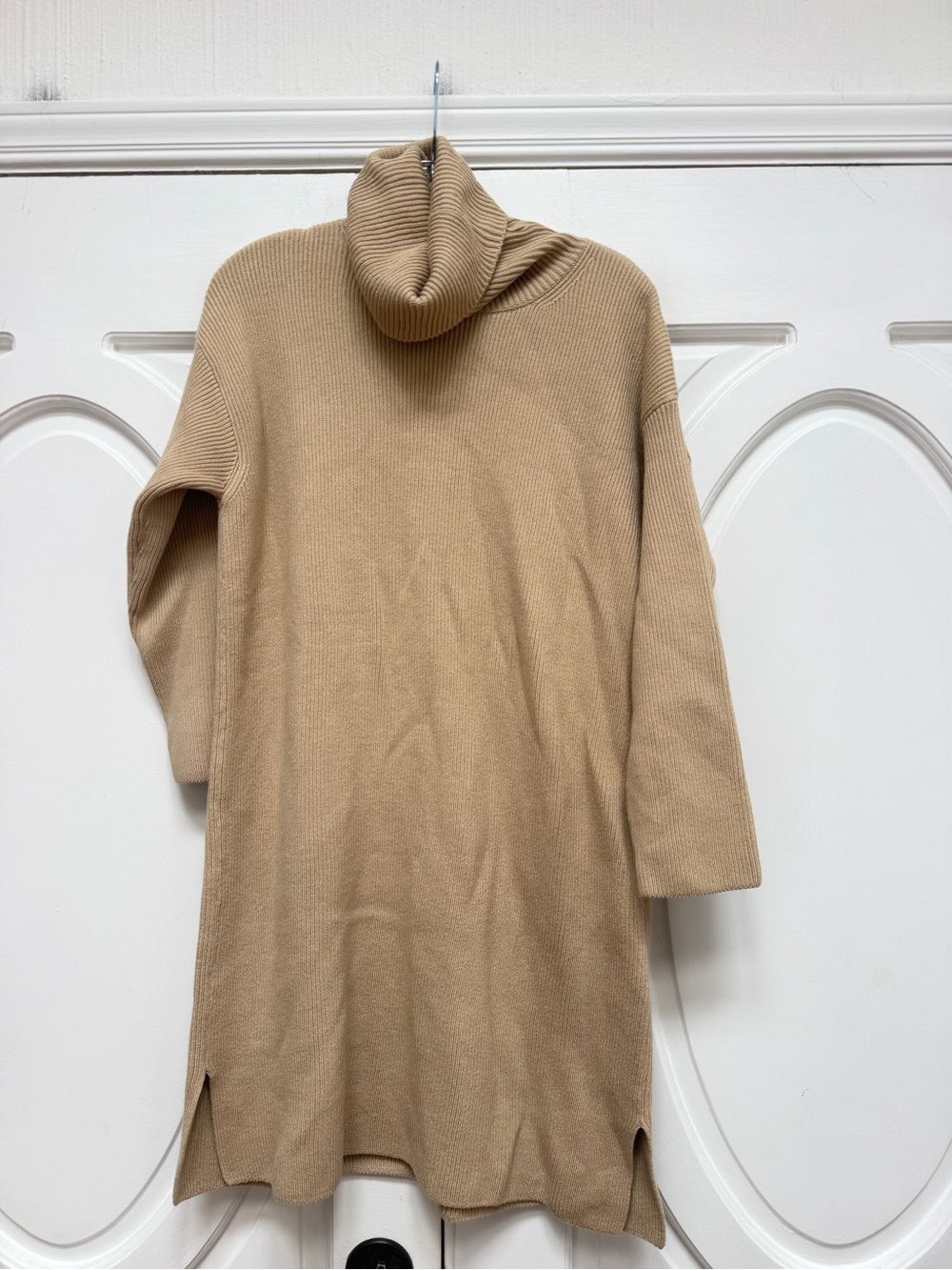 Barbour Beige Turtleneck Knit Sweater Tunic